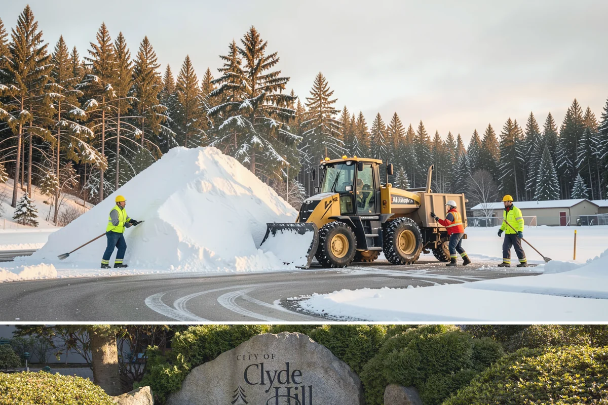 Tractor Snow Removal in Clyde Hill, King County, WA - Tractor clearing is most in demand for rural properties during the December-to-February snow season.