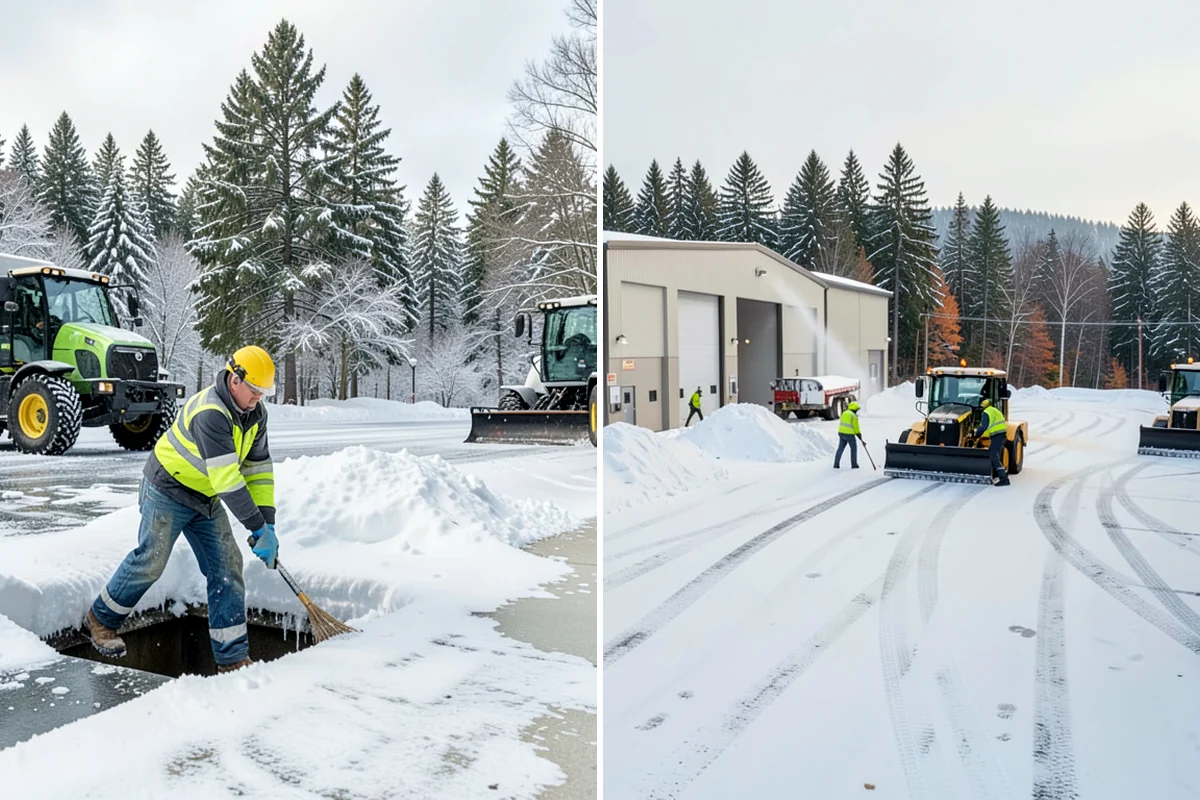 Tractor Snow Removal in Concrete, Skagit County, WA - Review the route from drive to walkways