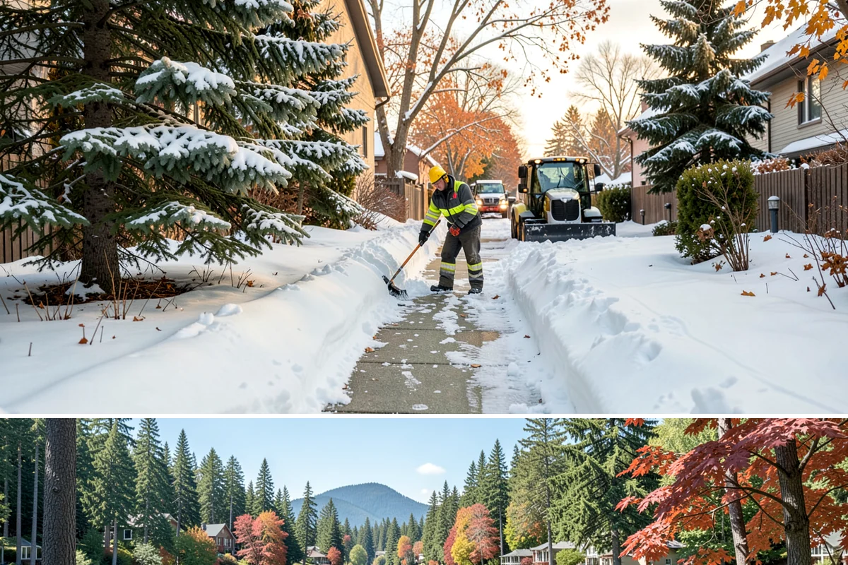 Tractor Snow Removal in Covington, King County, WA - Tractor clearing is most in demand for rural properties during the December-to-February snow season.