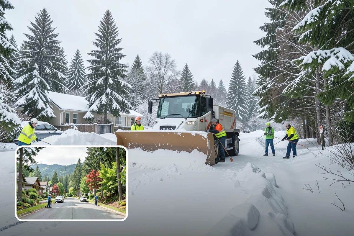 Tractor Snow Removal in Darrington, Snohomish County, WA - Efficient clearing of long drives and paths