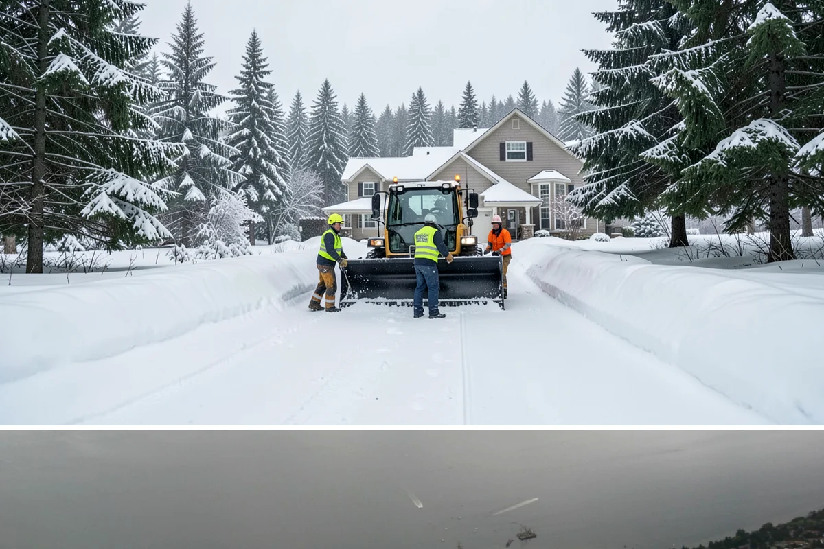 Tractor Snow Removal in Des Moines, King County, WA - Tractor clearing is most in demand for rural properties during the December-to-February snow season.
