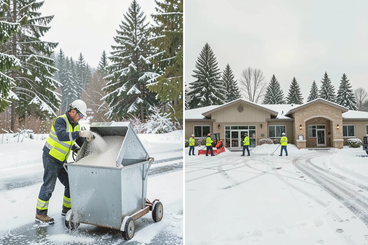 Tractor Snow Removal in Eatonville, Pierce County, WA - Review the route from drive to walkways
