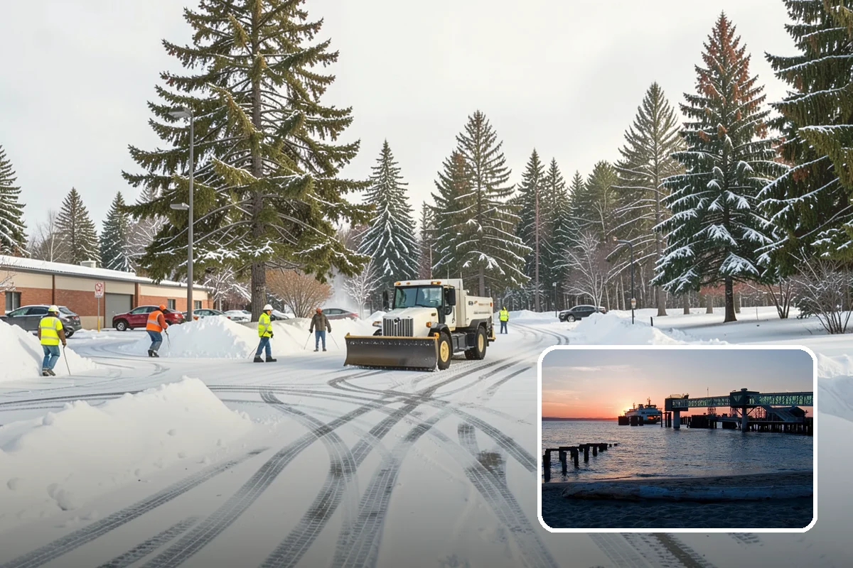 Tractor Snow Removal in Edmonds, Snohomish County, WA - Efficient clearing of long drives and paths