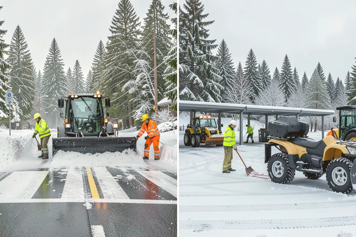 Tractor Snow Removal in Edmonds, Snohomish County, WA - Review the route from drive to walkways