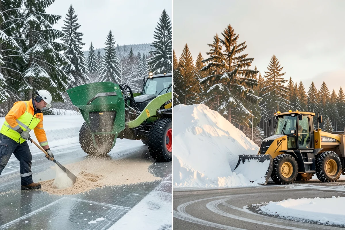 Tractor Snow Removal in Everett, Snohomish County, WA - Review the route from drive to walkways