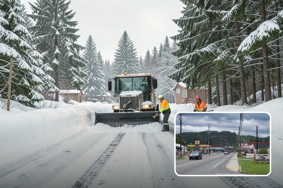 Tractor Snow Removal in Granite Falls, Snohomish County, WA - Efficient clearing of long drives and paths