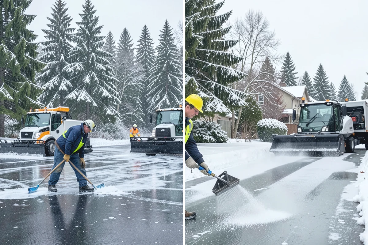 Tractor Snow Removal in Granite Falls, Snohomish County, WA - Review the route from drive to walkways