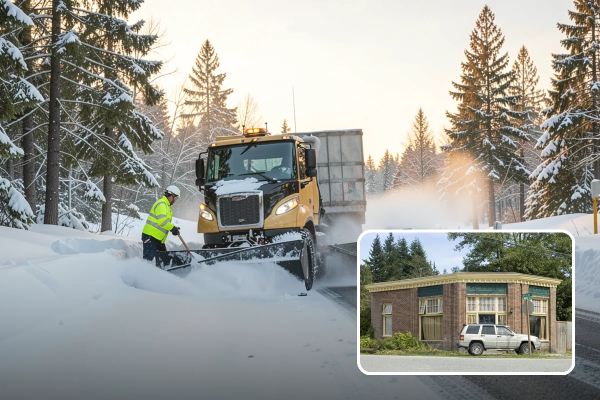 Tractor Snow Removal in Hamilton, Skagit County, WA - Efficient clearing of long drives and paths