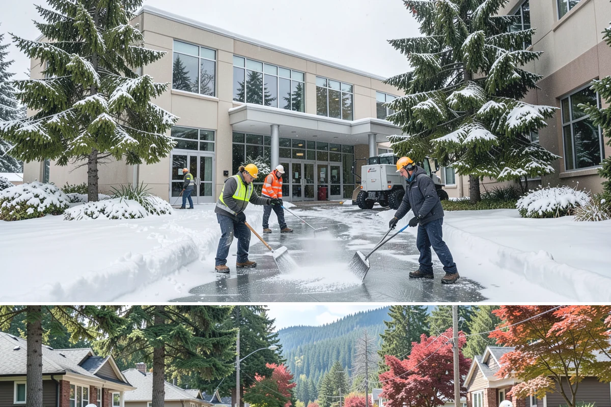Tractor Snow Removal in Hunts Point, King County, WA - Tractor clearing is most in demand for rural properties during the December-to-February snow season.