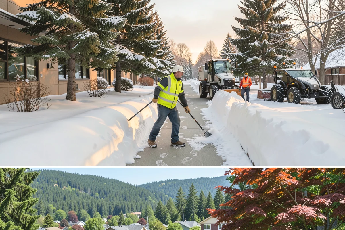 Tractor Snow Removal in Index, Snohomish County, WA - Tractor clearing is most in demand for rural properties during the December-to-February snow season.