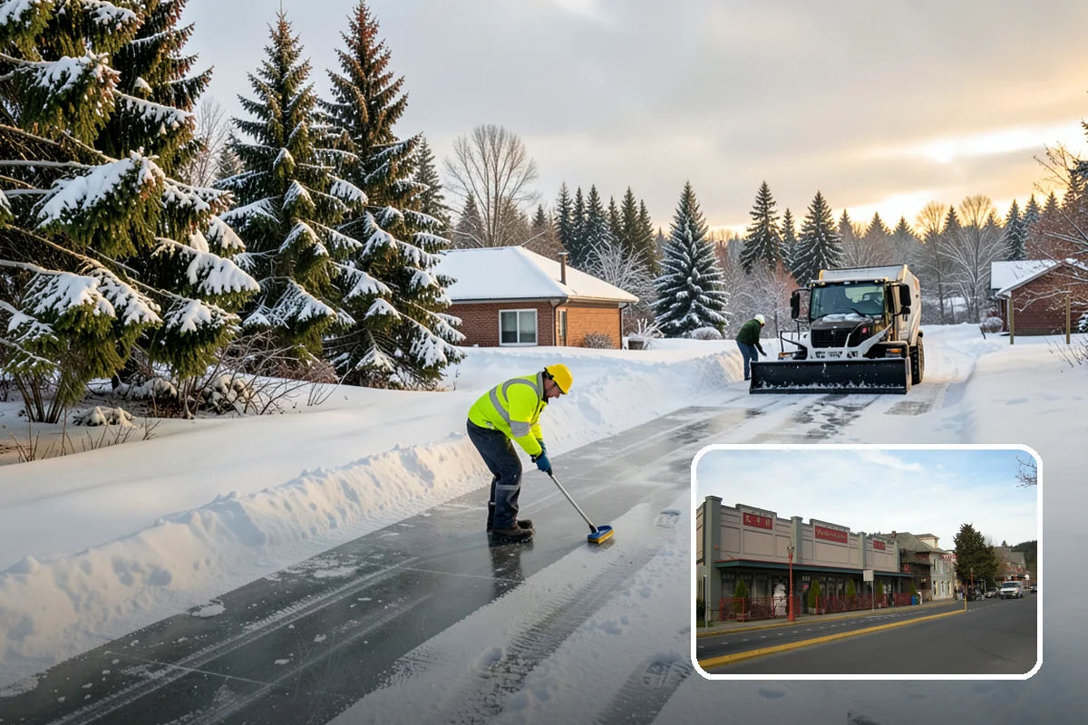 Tractor Snow Removal in Issaquah, King County, WA - Efficient clearing of long drives and paths