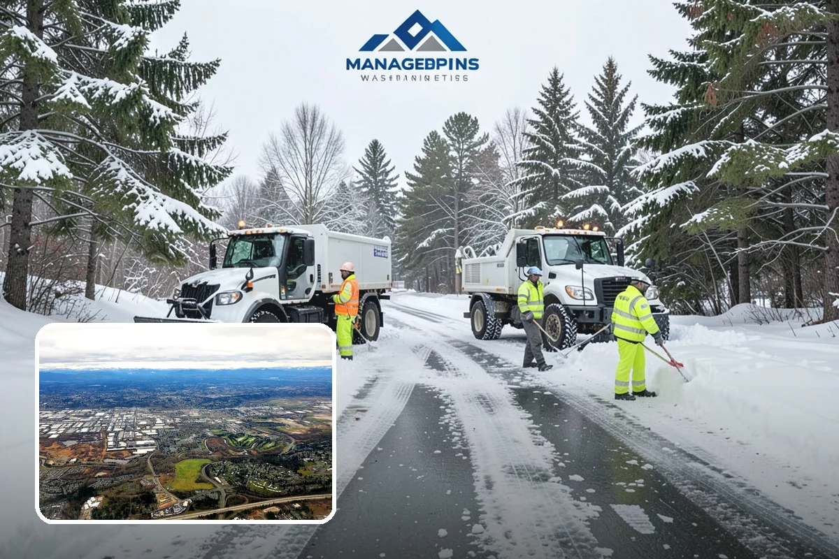 Tractor Snow Removal in Kent, King County, WA - Efficient clearing of long drives and paths