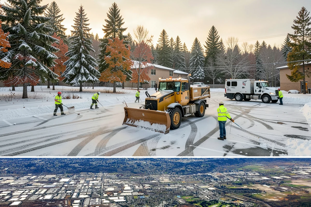 Tractor Snow Removal in Kent, King County, WA - Tractor clearing is most in demand for rural properties during the December-to-February snow season.