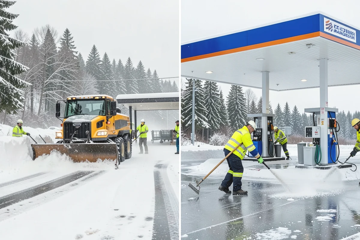 Tractor Snow Removal in La Conner, Skagit County, WA - Review the route from drive to walkways