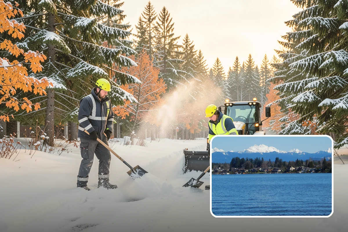 Tractor Snow Removal in Lake Stevens, Snohomish County, WA - Efficient clearing of long drives and paths