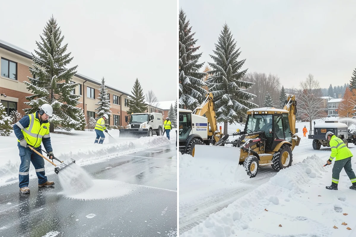 Tractor Snow Removal in Lake Stevens, Snohomish County, WA - Review the route from drive to walkways