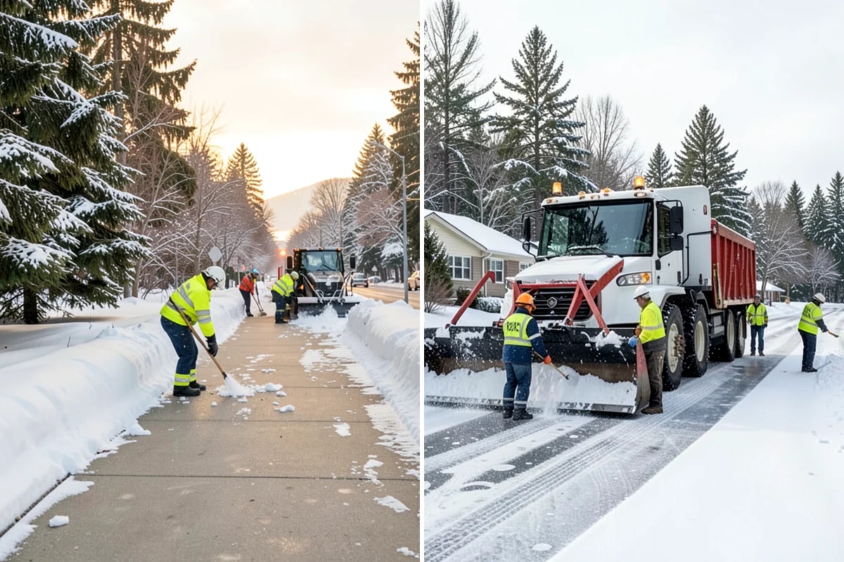 Tractor Snow Removal in Lakewood, Pierce County, WA - Review the route from drive to walkways