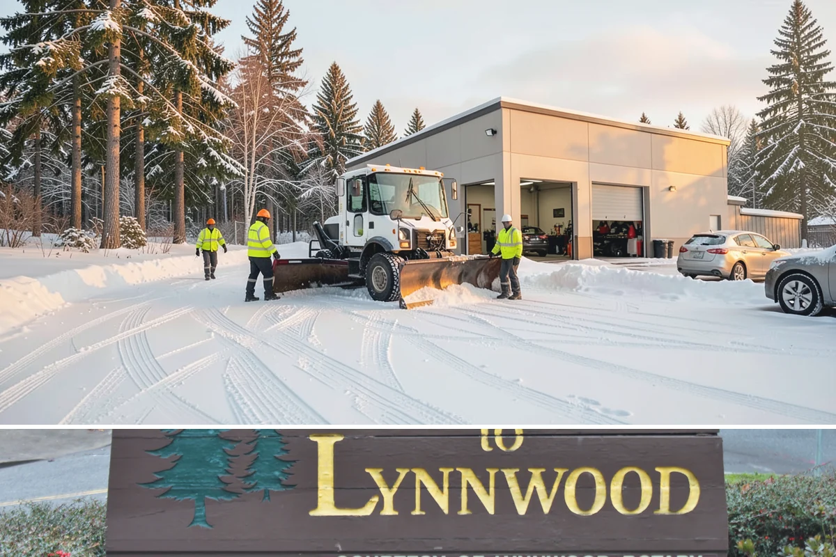 Tractor Snow Removal in Lynnwood, Snohomish County, WA - Tractor clearing is most in demand for rural properties during the December-to-February snow season.