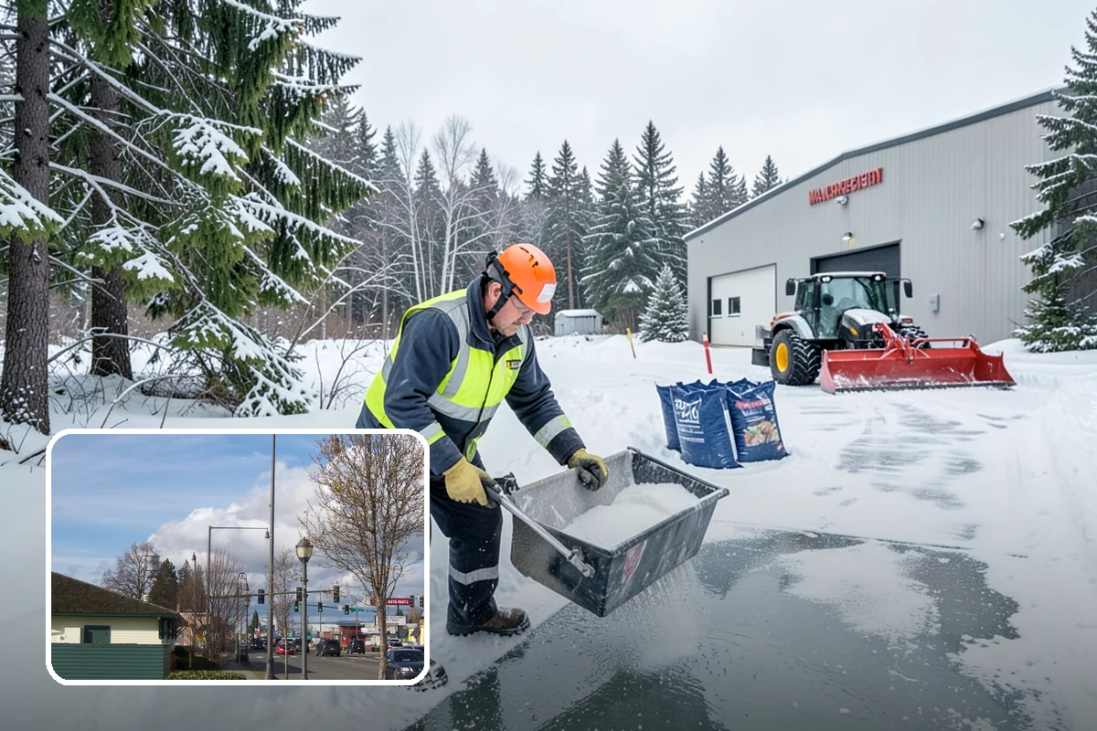 Tractor Snow Removal in Marysville, Snohomish County, WA - Efficient clearing of long drives and paths