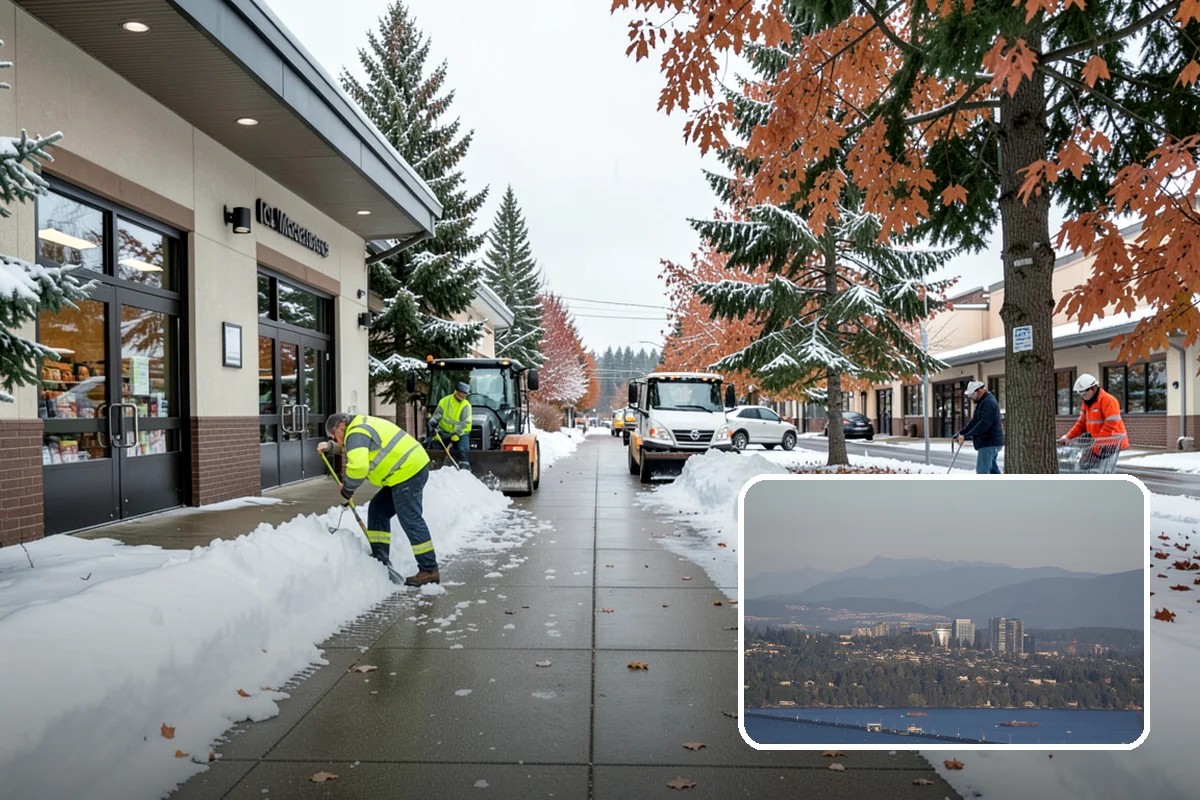 Tractor Snow Removal in Medina, King County, WA - Efficient clearing of long drives and paths