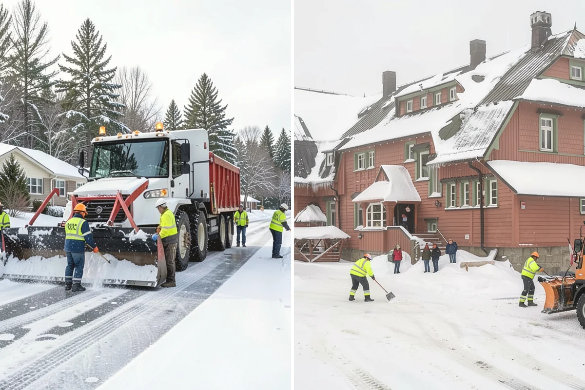 Tractor Snow Removal in Monroe, Snohomish County, WA - Review the route from drive to walkways