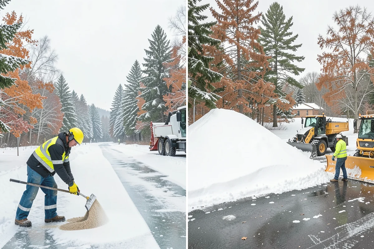 Tractor Snow Removal in Mountlake Terrace, Snohomish County, WA - Review the route from drive to walkways