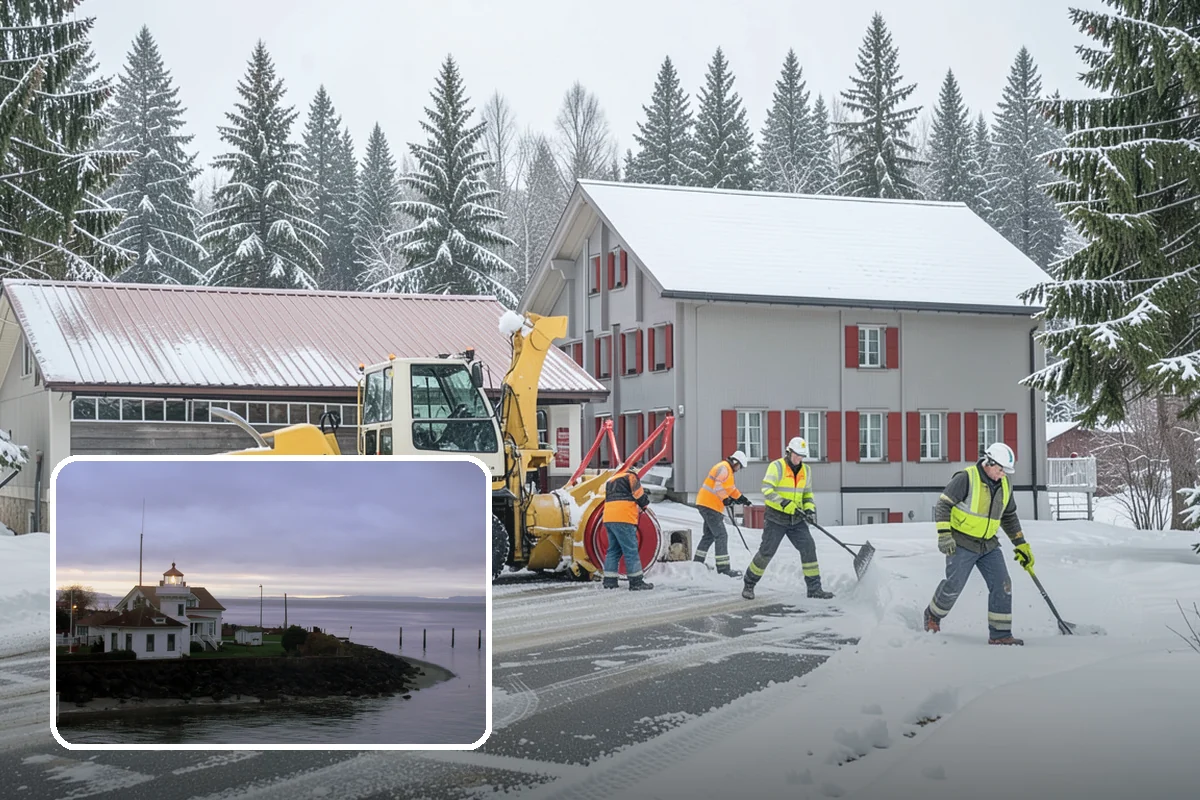 Tractor Snow Removal in Mukilteo, Snohomish County, WA - Efficient clearing of long drives and paths