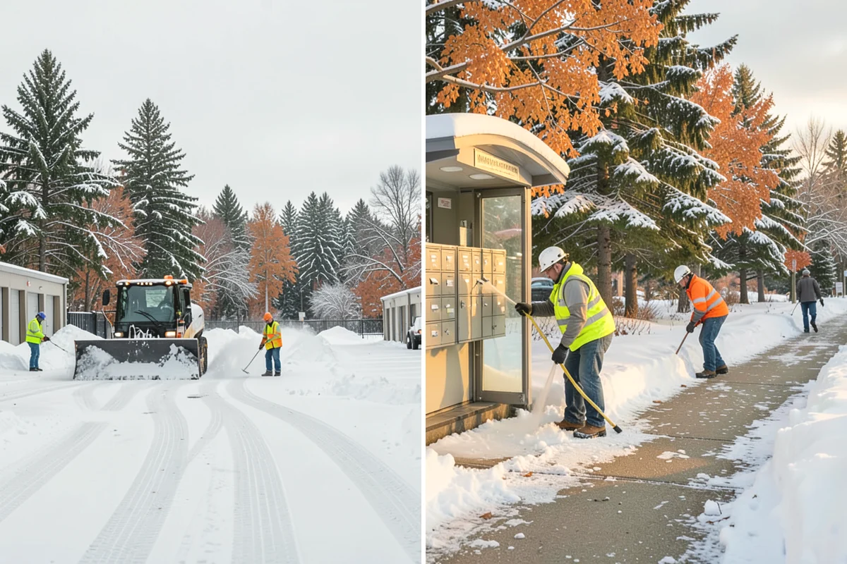Tractor Snow Removal in Mukilteo, Snohomish County, WA - Review the route from drive to walkways