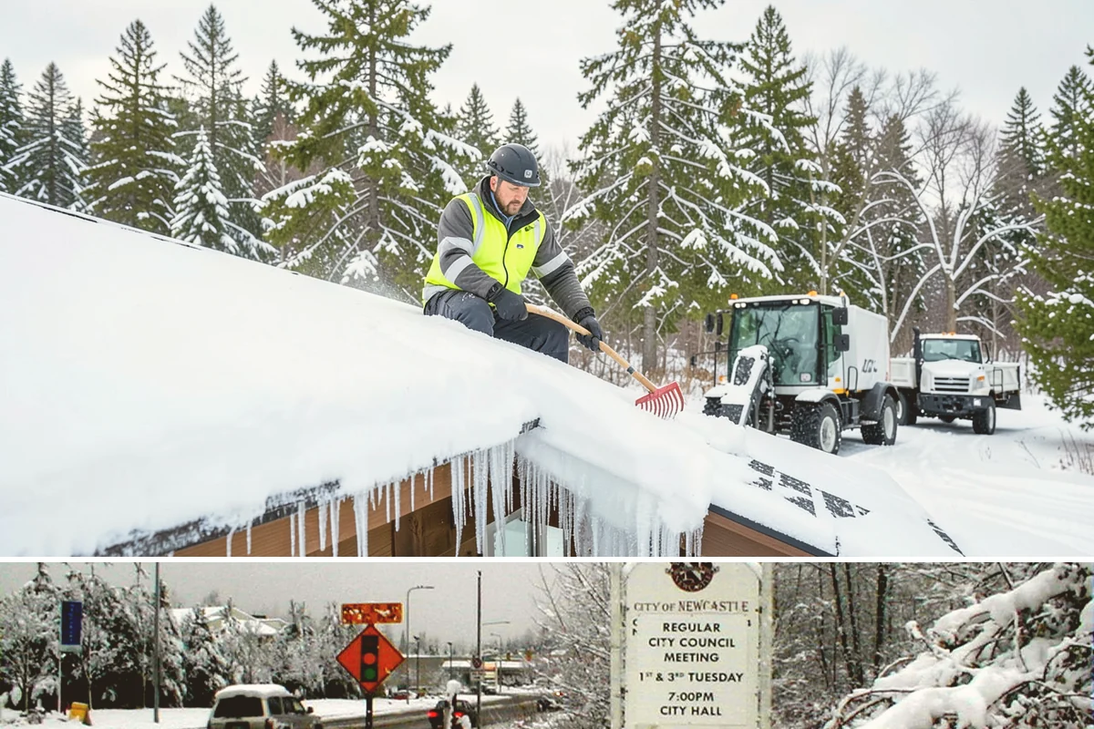 Tractor Snow Removal in Newcastle, King County, WA - Tractor clearing is most in demand for rural properties during the December-to-February snow season.