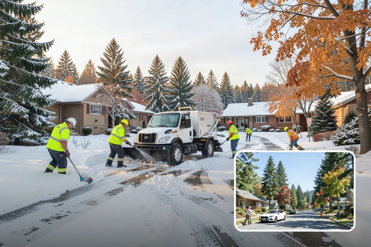 Tractor Snow Removal in Orting, Pierce County, WA - Efficient clearing of long drives and paths