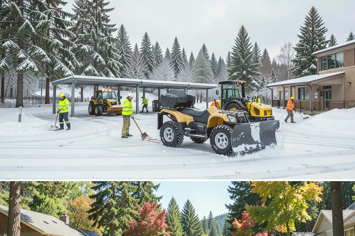 Tractor Snow Removal in Orting, Pierce County, WA - Tractor clearing is most in demand for rural properties during the December-to-February snow season.