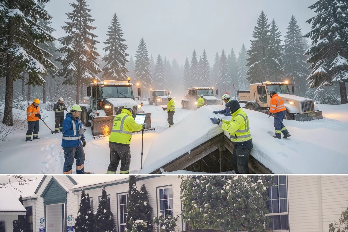 Tractor Snow Removal in Pacific, King County, WA - Tractor clearing is most in demand for rural properties during the December-to-February snow season.