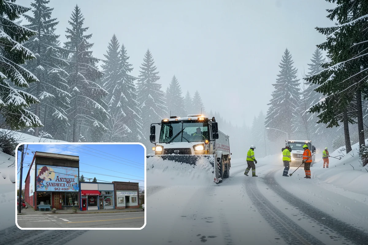 Tractor Snow Removal in Ruston, Pierce County, WA - Efficient clearing of long drives and paths