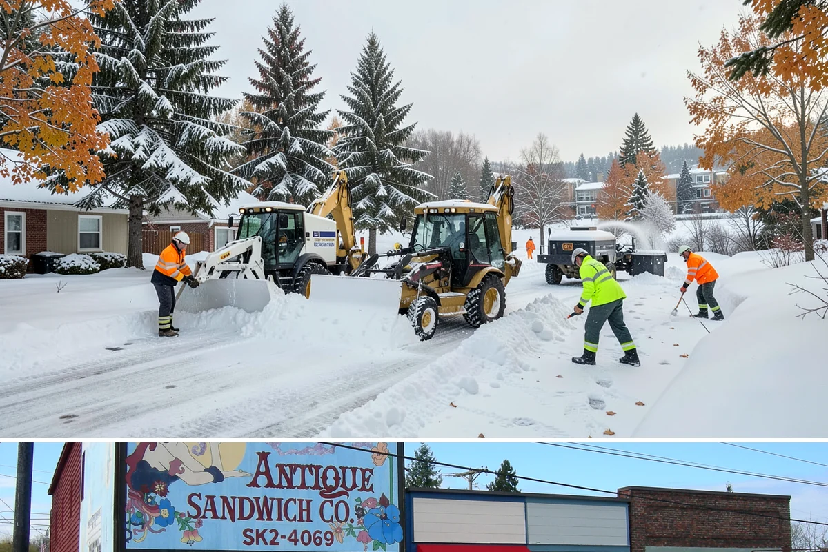 Tractor Snow Removal in Ruston, Pierce County, WA - Tractor clearing is most in demand for rural properties during the December-to-February snow season.