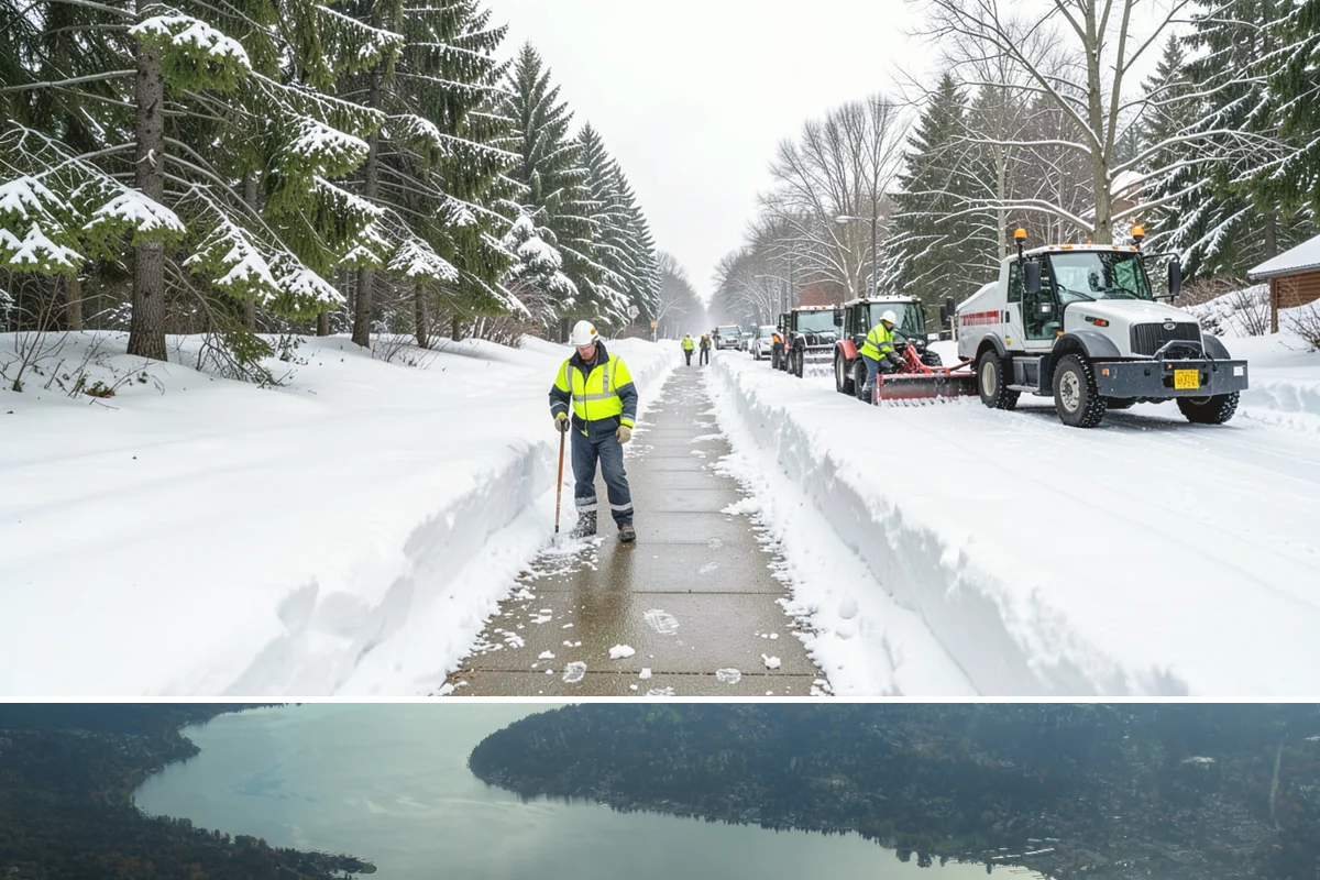 Tractor Snow Removal in Sammamish, King County, WA - Tractor clearing is most in demand for rural properties during the December-to-February snow season.