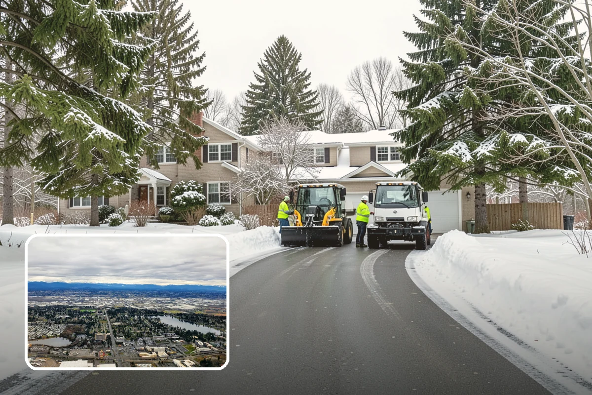 Tractor Snow Removal in SeaTac, King County, WA - Efficient clearing of long drives and paths