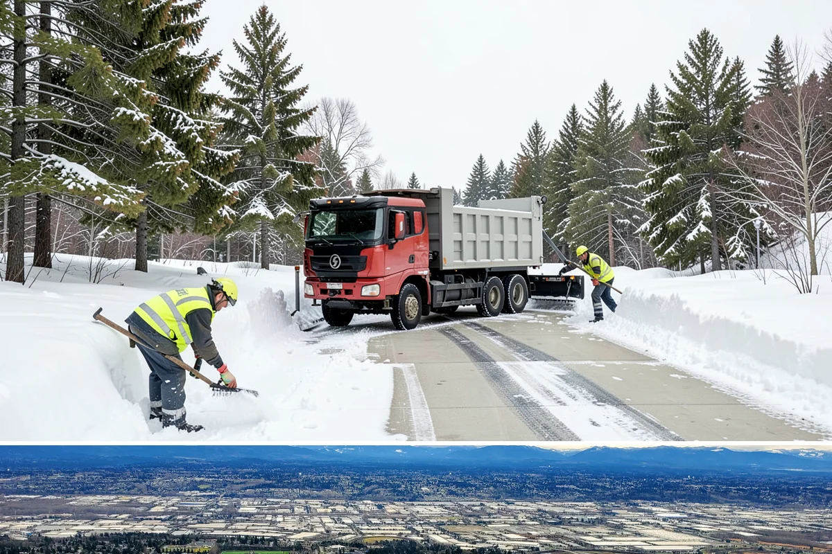 Tractor Snow Removal in SeaTac, King County, WA - Tractor clearing is most in demand for rural properties during the December-to-February snow season.