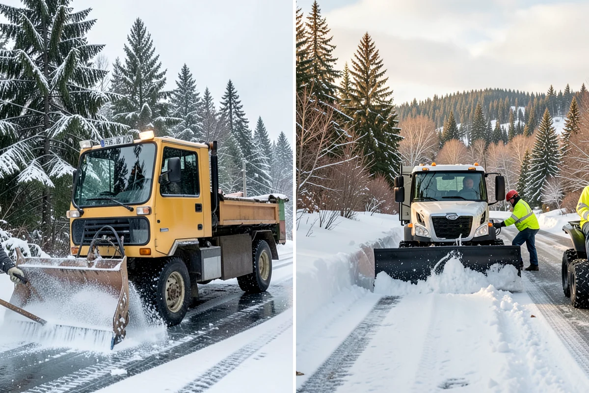 Tractor Snow Removal in Seattle, King County, WA - Review the route from drive to walkways