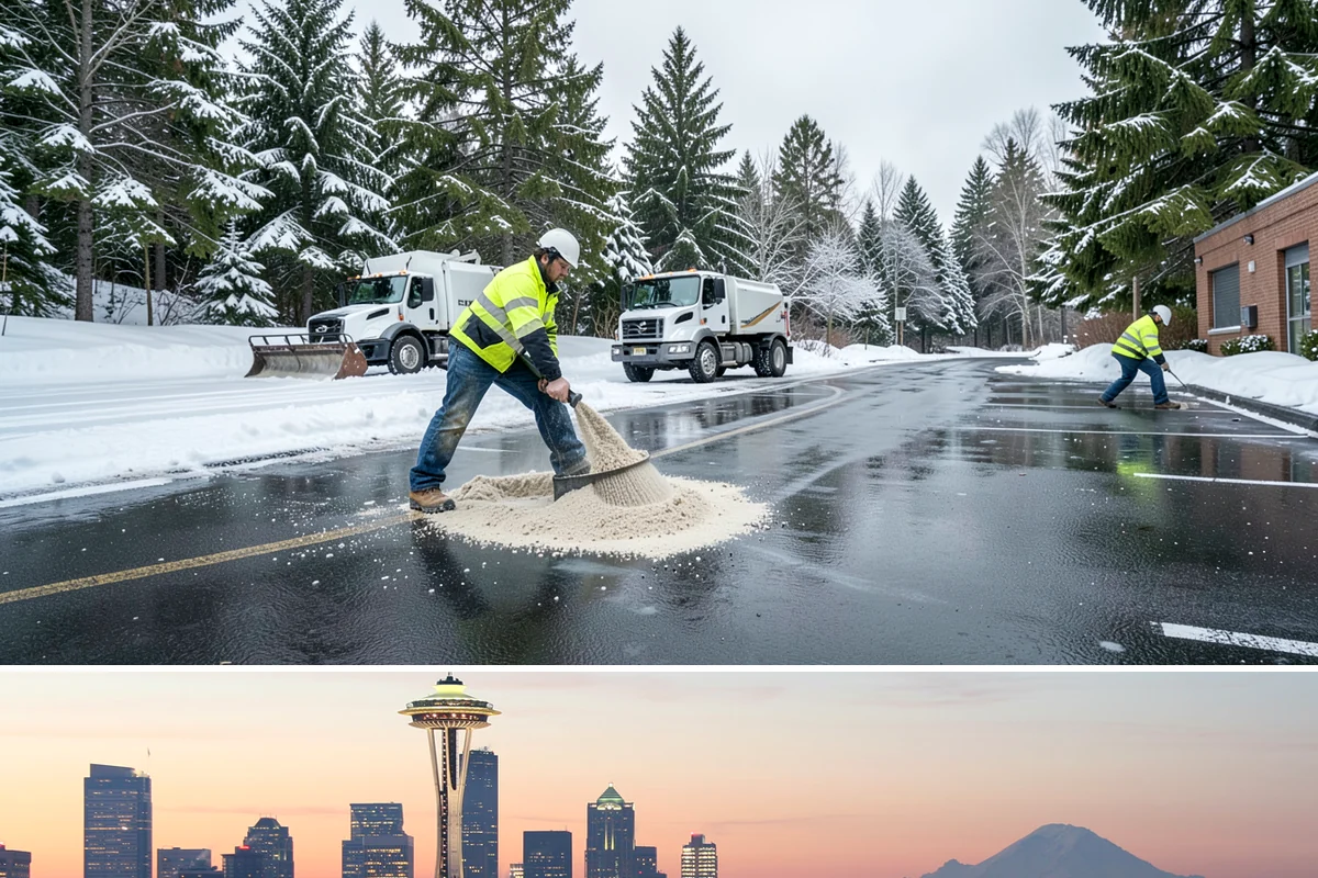 Tractor Snow Removal in Seattle, King County, WA - Tractor clearing is most in demand for rural properties during the December-to-February snow season.