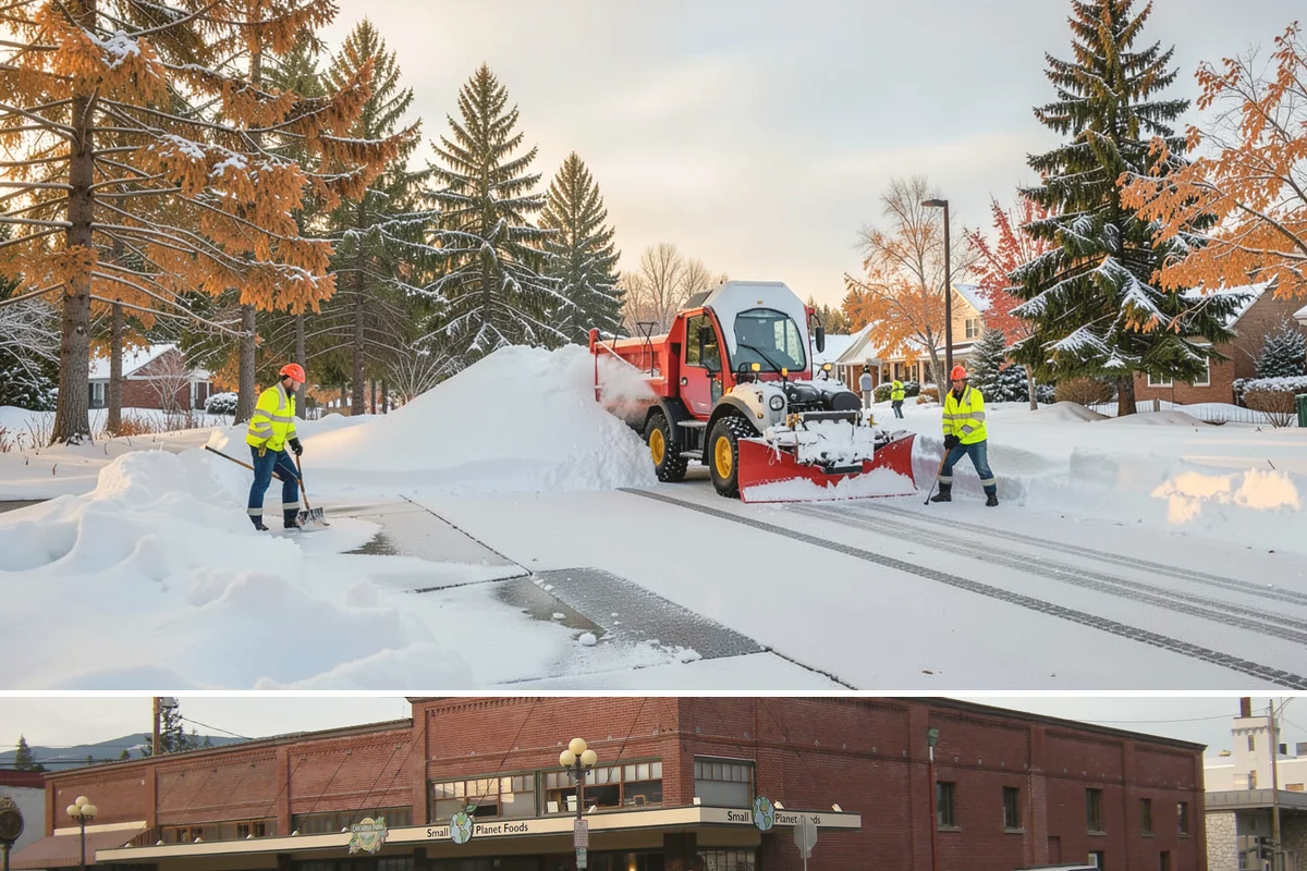 Tractor Snow Removal in Sedro-Woolley, Skagit County, WA - Tractor clearing is most in demand for rural properties during the December-to-February snow season.