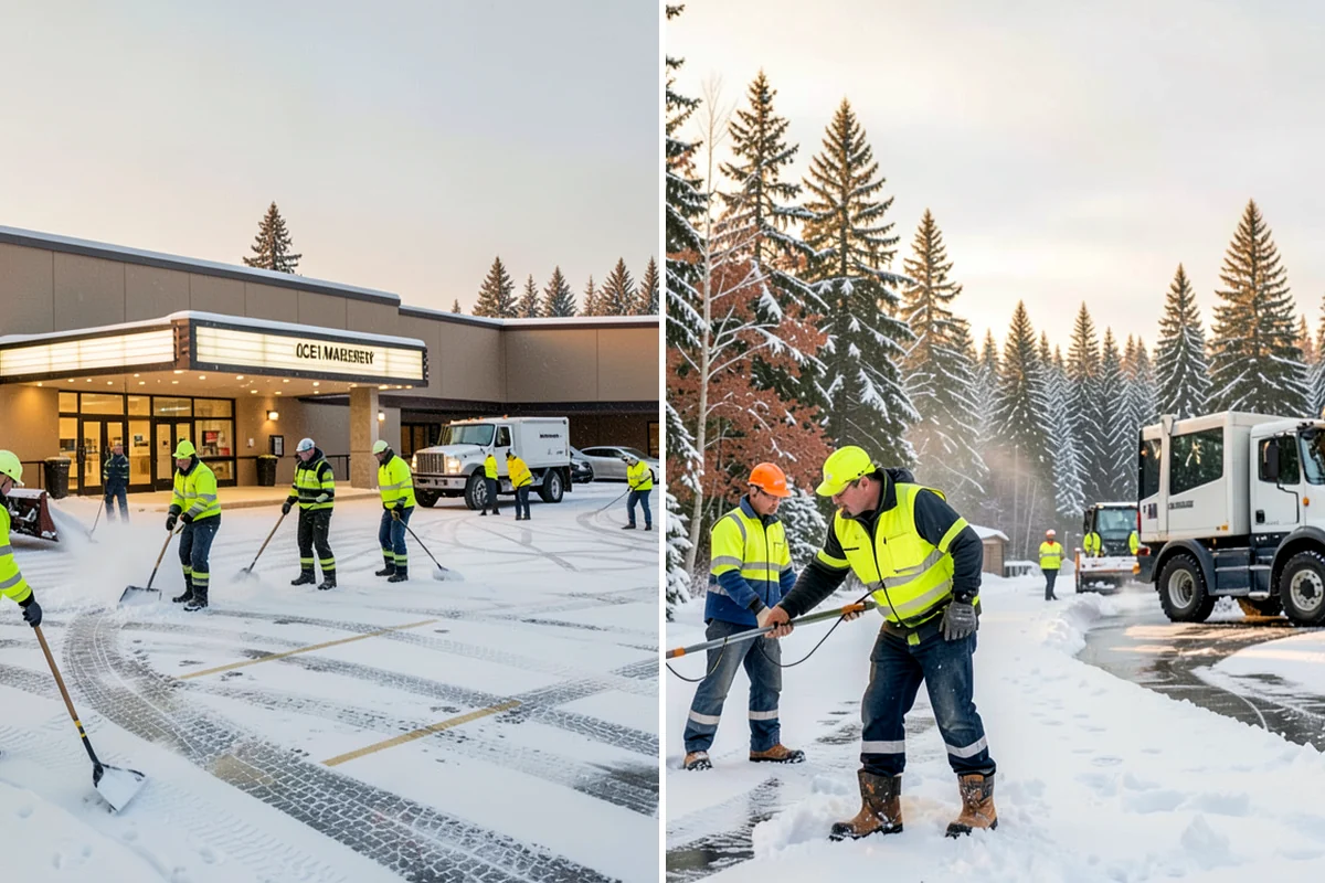 Tractor Snow Removal in Shoreline, King County, WA - Review the route from drive to walkways