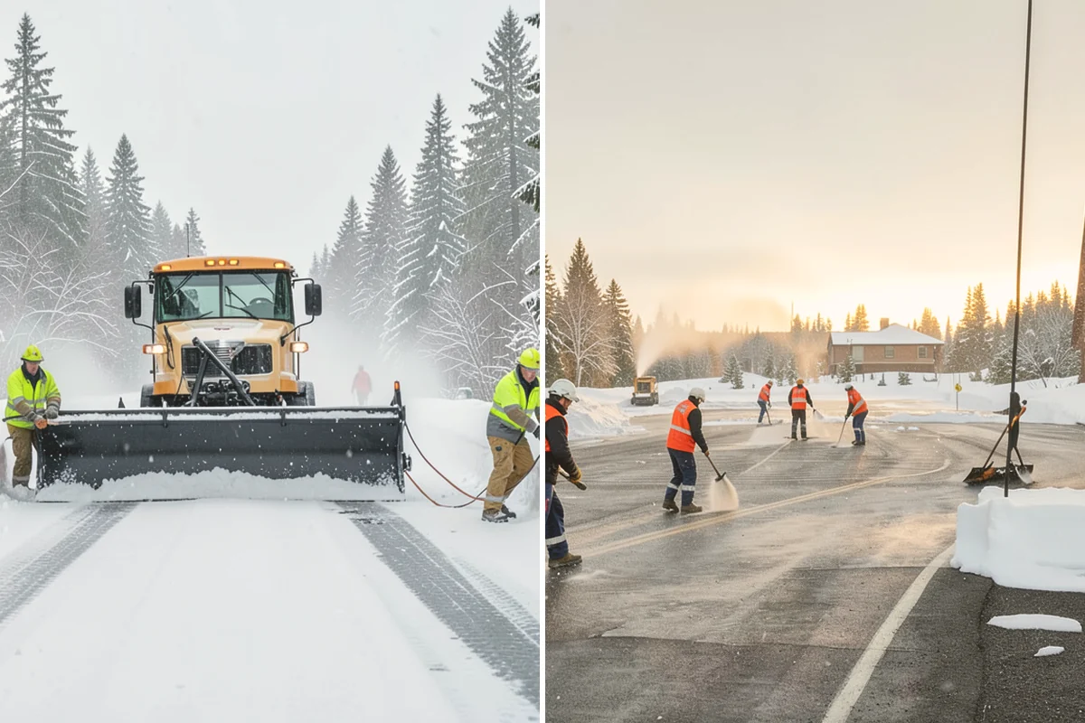 Tractor Snow Removal in Snohomish, Snohomish County, WA - Review the route from drive to walkways