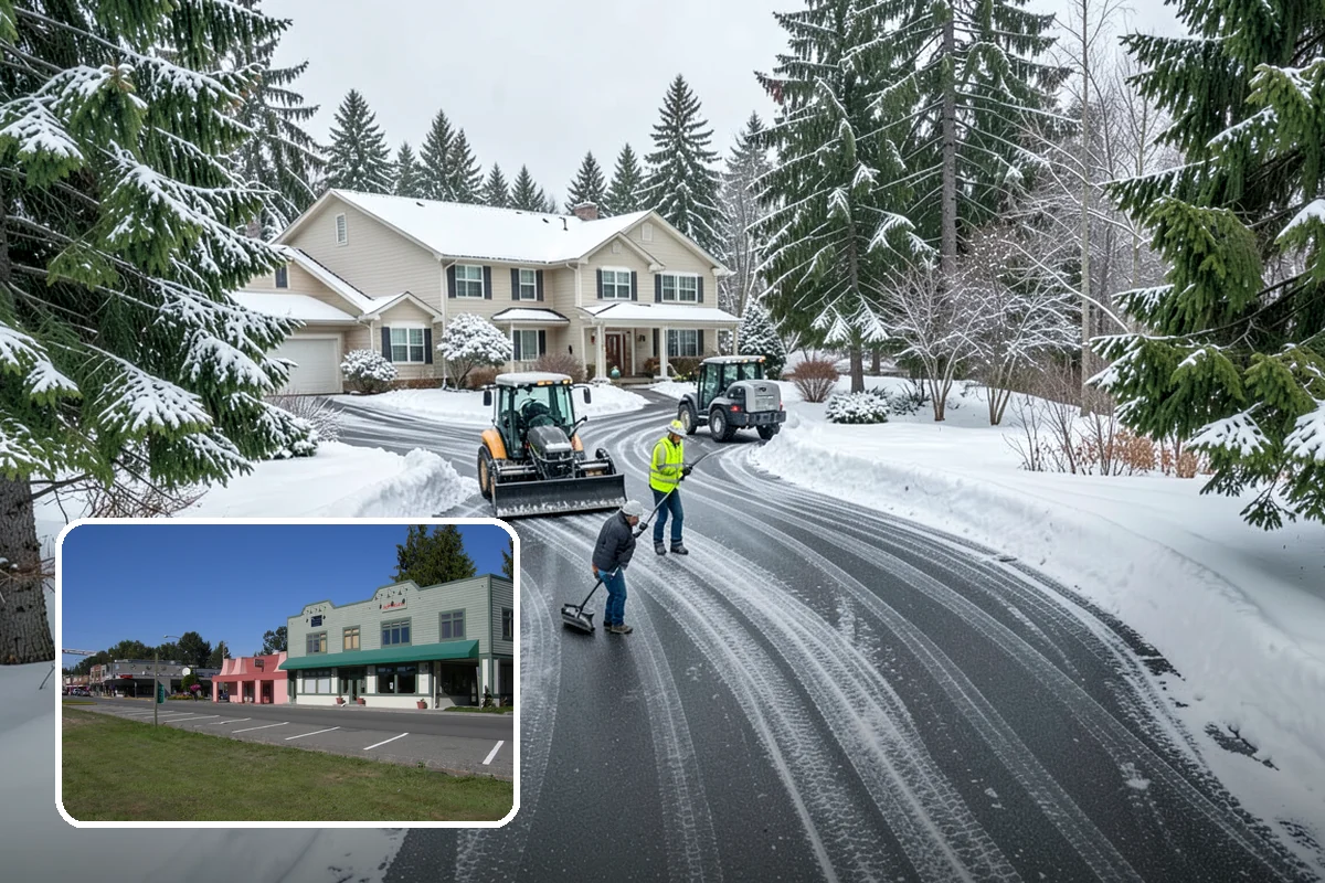 Tractor Snow Removal in Snoqualmie, King County, WA - Efficient clearing of long drives and paths