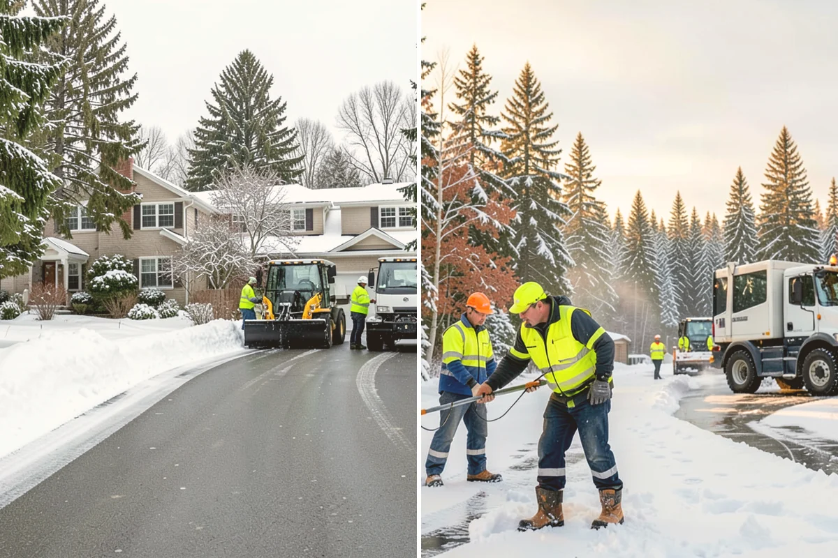 Tractor Snow Removal in Stanwood, Snohomish County, WA - Review the route from drive to walkways