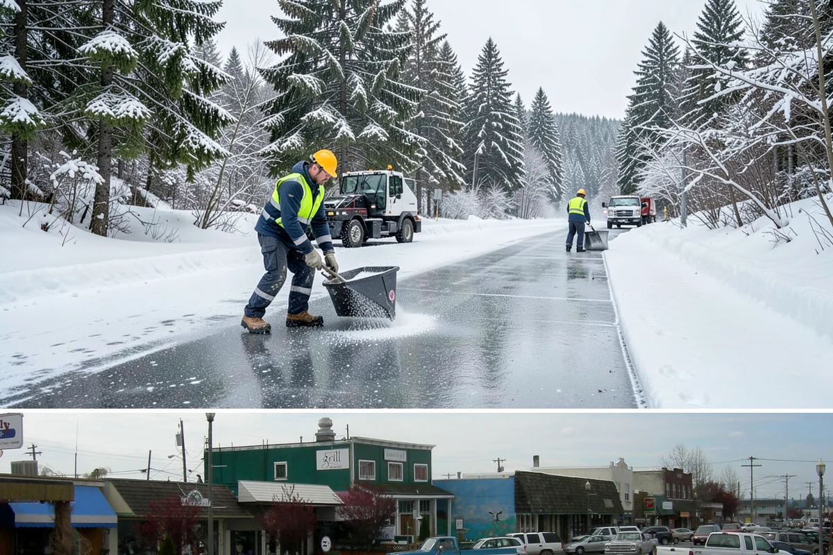 Tractor Snow Removal in Stanwood, Snohomish County, WA - Tractor clearing is most in demand for rural properties during the December-to-February snow season.