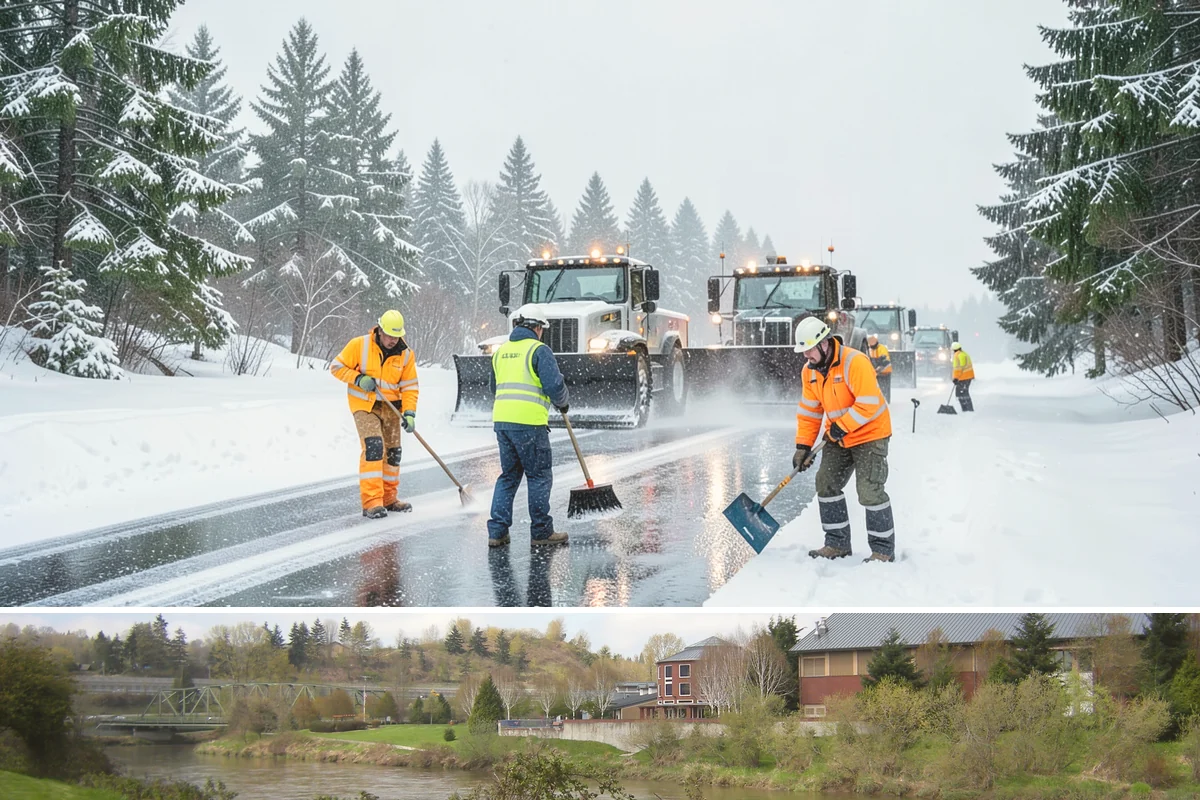 Tractor Snow Removal in Tukwila, King County, WA - Tractor clearing is most in demand for rural properties during the December-to-February snow season.
