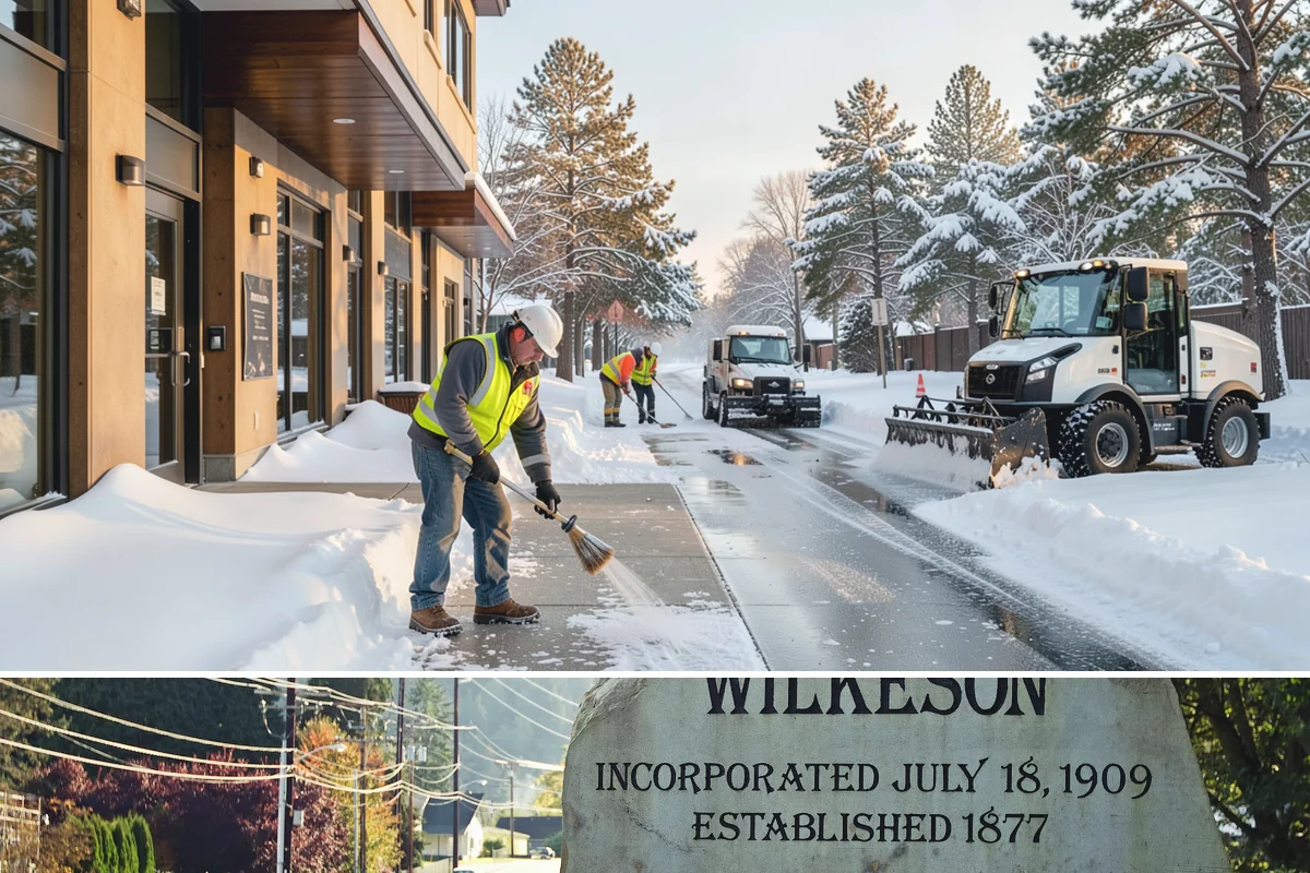 Tractor Snow Removal in Wilkeson, Pierce County, WA - Tractor clearing is most in demand for rural properties during the December-to-February snow season.