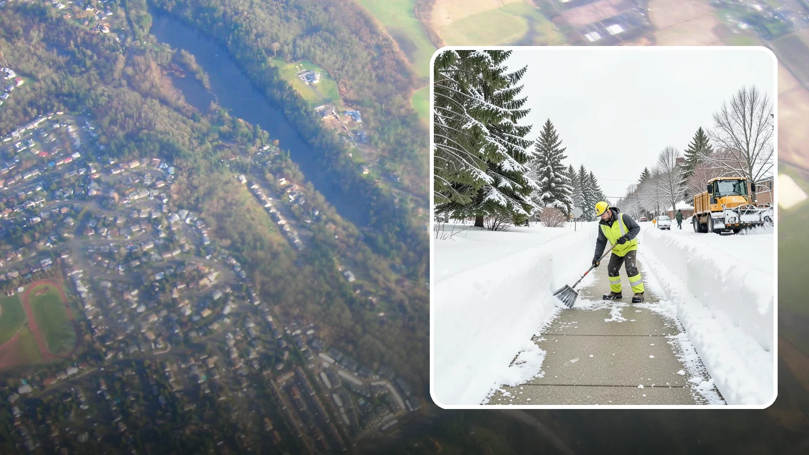 Trail Snow Removal in Algona, King County, WA - Clearing of paved and soft-surface trails on campuses, parks, and HOAs so pedestrians keep a safe route in the snow.