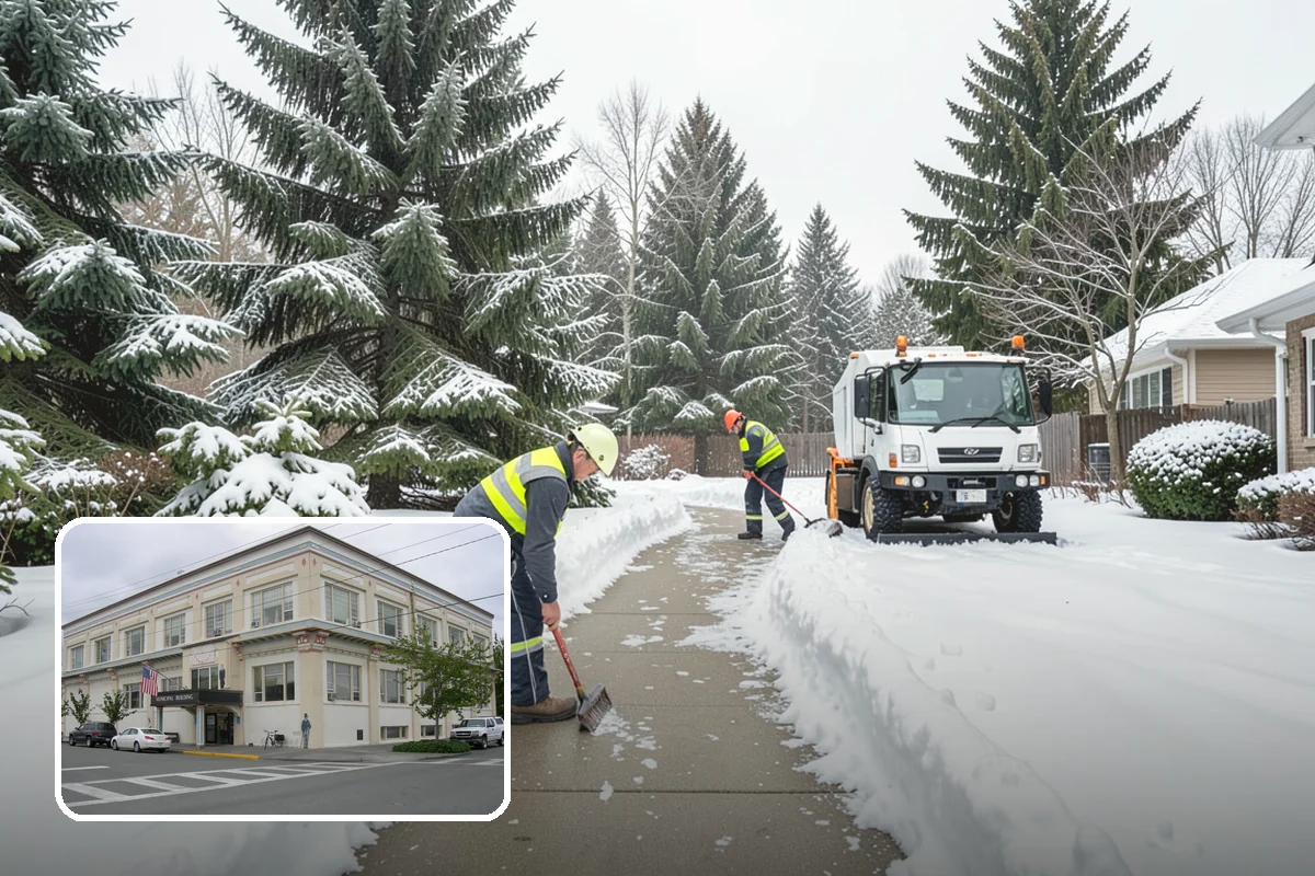 Trail Snow Removal in Anacortes, Skagit County, WA - Restores safe pedestrian routes through shaded greenbelts