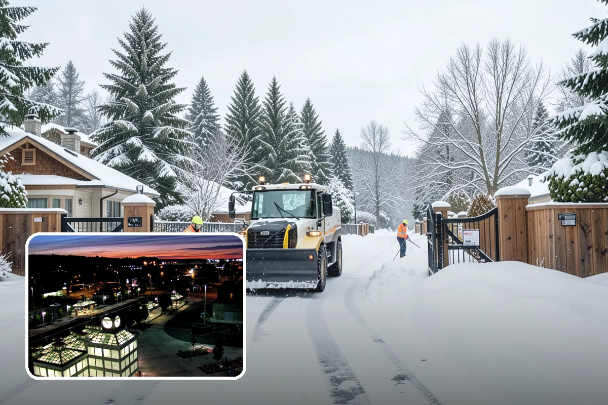 Trail Snow Removal in Auburn, King County, WA - Restores safe pedestrian routes through shaded greenbelts